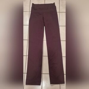 Lululemon Yoga Pants with Subtle Flare — Burgundy (Est. Size 6)